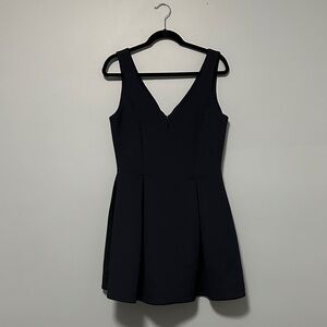 Ali Ro Elegant Navy Sleeveless Mini Dress